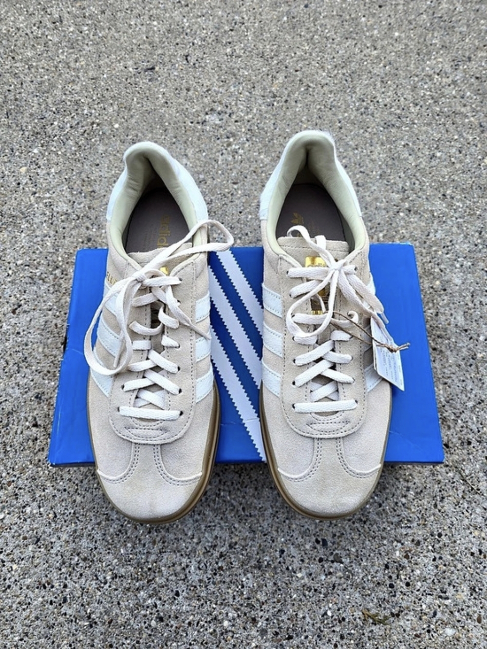 adidas Gazelle Bold Sneakers Cream & White US 8.5 NWT